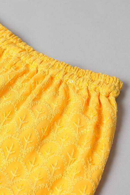 Buy_Byb Premium_Yellow Georgette Sequins, Embroidery Kurta Sharara Set 