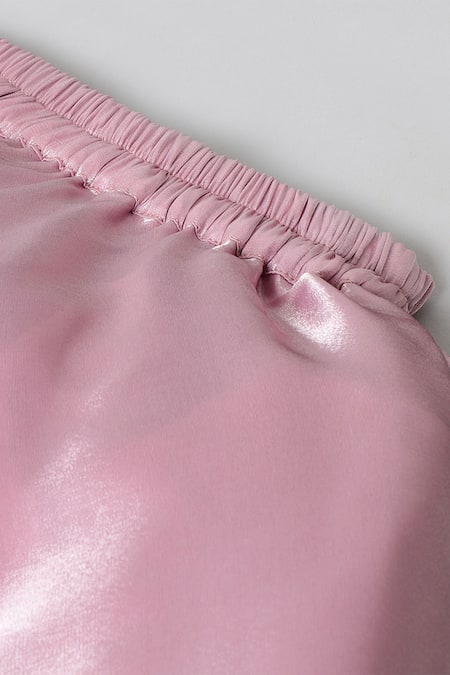 Buy_Byb Premium_Pink Silk Sequins, Embroidery Blouse Lehenga Set 