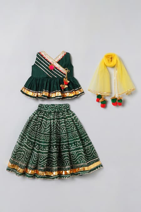 Byb Premium Bandhani Print Lehenga Set 