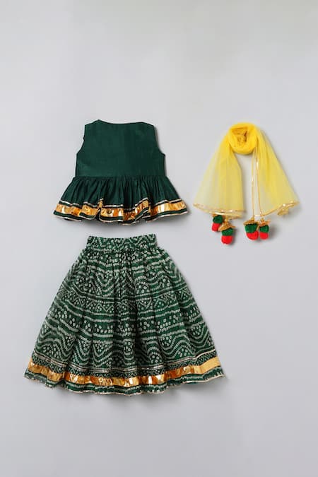 Byb Premium Bandhani Print Lehenga Set 
