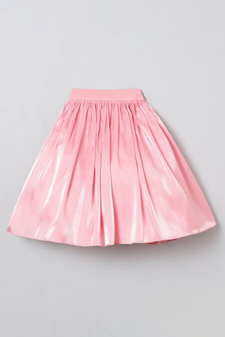 Buy Byb Premium Pink Silk, Chiffon Sequins, Embroidery Floral Top And Skirt Set Online at Aza Fashions Buy_Byb Premium_Pink Silk, Chiffon Sequins, Embroidery Floral Top And Skirt Set _Online_at_Aza_Fashions