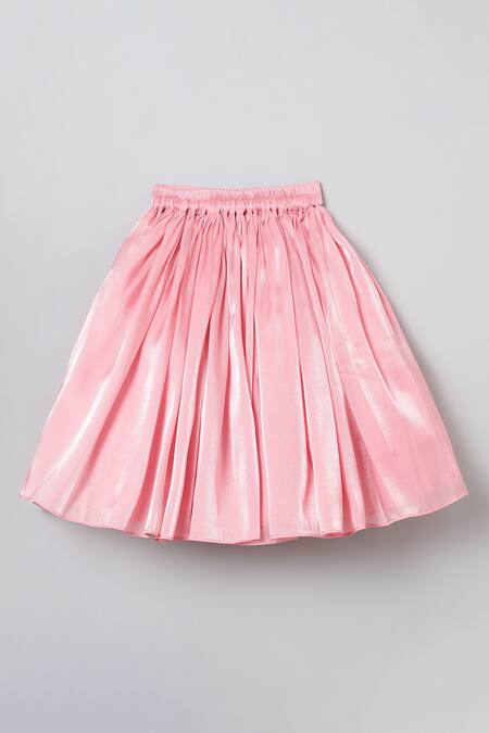 Buy Byb Premium Pink Silk Sequins Butterfly Embroidered Top And Skirt Set Online at Aza Fashions Buy_Byb Premium_Pink Silk Sequins Butterfly Embroidered Top And Skirt Set_Online_at_Aza_Fashions