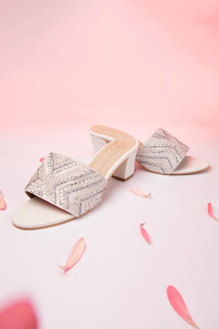 SCHON ZAPATO Heera Embroidered Heels 