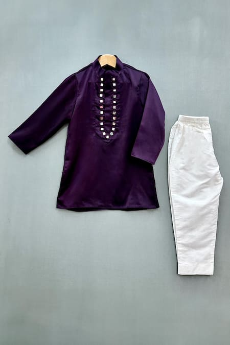 Label Neeti Mirror Embroidered Kurta Set 