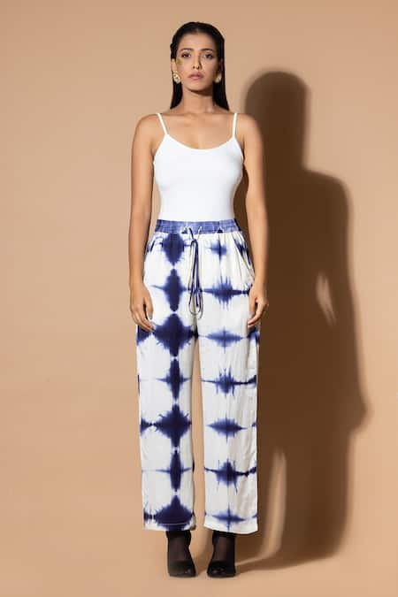 Zeefaa Tie-Dye Pattern Straight Pant 