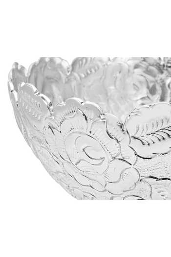 Buy House Of Neeba Silver Metal And Resin Carving Rosette Bowl Gift Box Online at Aza Fashions Buy_House Of Neeba_Silver Metal And Resin Carving Rosette Bowl Gift Box_Online_at_Aza_Fashions