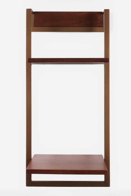 Shop_Brick Brown_Brown Wood Gemmy Cinnamon Vertical Wall Shelf_Online_at_Aza_Fashions