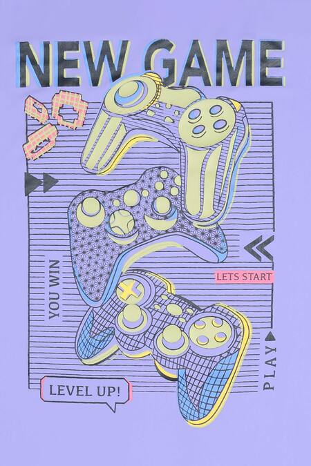 STELLA ROSSA BY LES PETITS Blue Cotton Round Neck T-shirt Online at Aza Fashions STELLA ROSSA BY LES PETITS_Blue Cotton Round Neck T-shirt_Online_at_Aza_Fashions