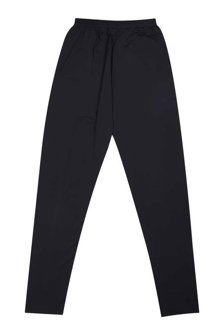 Shop_Stella Rossa By Les Petits_Black Cotton Elasticated Waist Tights_at_Aza_Fashions