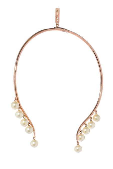 Itrana Pearl Studded Necklace 