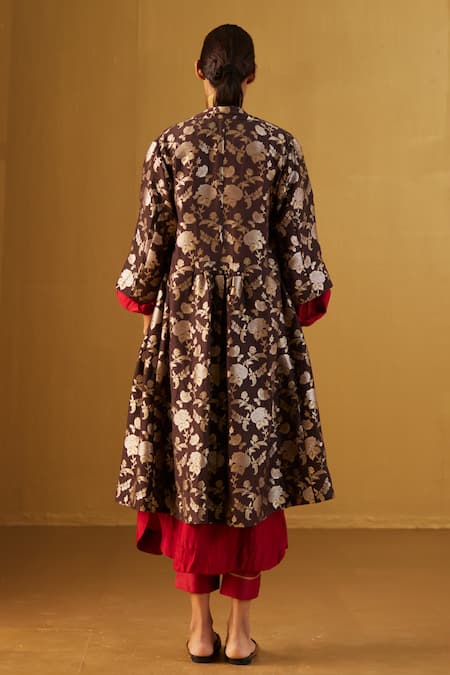 Shorshe Clothing Sally Floral Paten Pure Brocade Jacket 