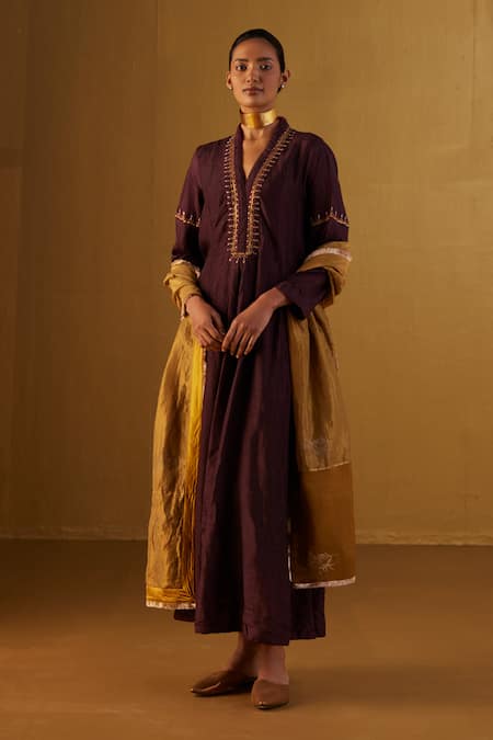 Shorshe Clothing Hand Block Printed Dupatta