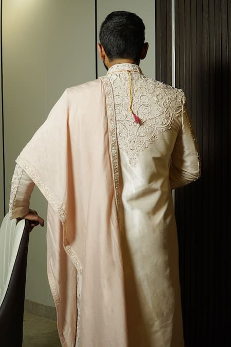 Soniya G Bloom Garden Embroidered Sherwani Set 