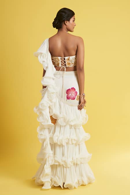 Surily G 3D Floral Hand Embroidered Bralette 