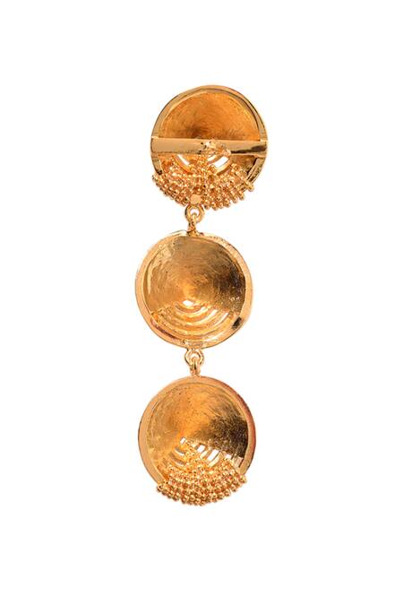 Buy Itrana Gold Plated Beads Tiered Danglers Online at Aza Fashions Buy_Itrana_Gold Plated Beads Tiered Danglers _Online_at_Aza_Fashions