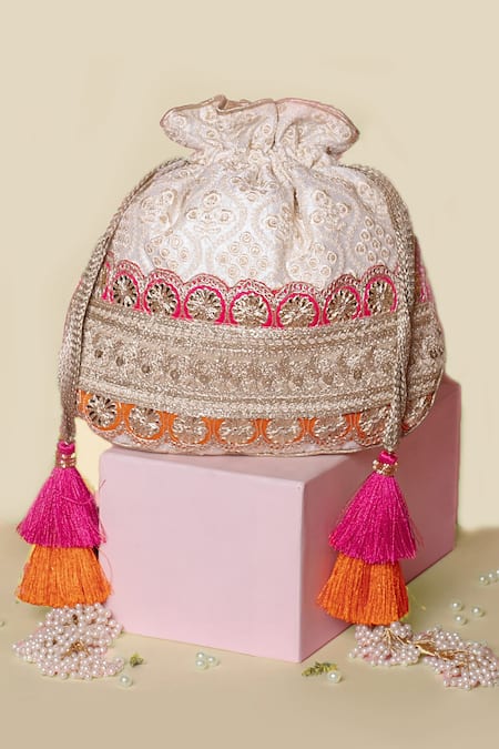 Tia Sequin Potli Bag Baby Pink, Wedding Gift, Baby Shower Gift, Diwali  Collections - Etsy