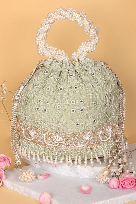 BEADED ANTIQUE ROSE PURSE – The Huntington Store