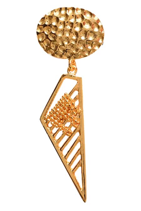 Gold Drop Ball Chain Pearl Earrings | Ryan Thomas Jewellers