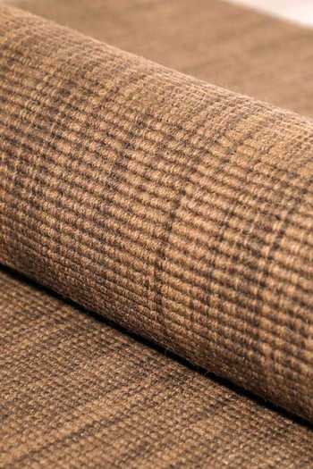 Buy_Kaleen India_Brown 60% Wool And 40% Jute Handwoven Stripe Pattern Mood Rectangle Rug