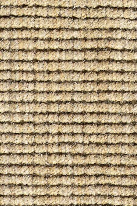 Kaleen India_Beige 60% Wool And 40% Jute Handwoven Stripe Pattern Mood Solid Round Rug_at_Aza_Fashions