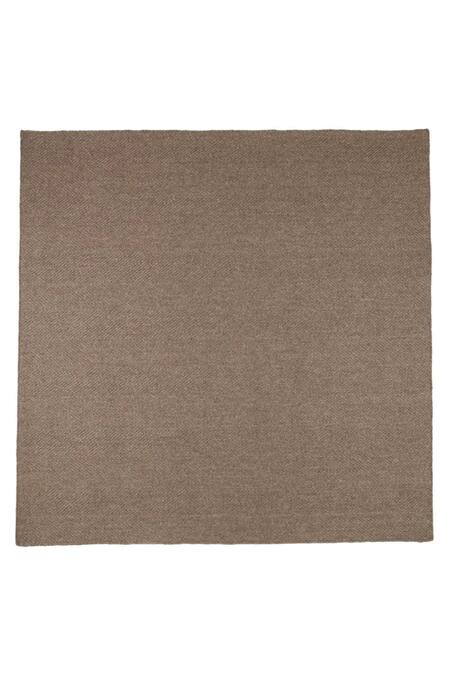 Shop_Kaleen India_Brown 85% Wool And 15% Jute Handwoven Chevron Pattern Mood Octagon Rug_Online_at_Aza_Fashions