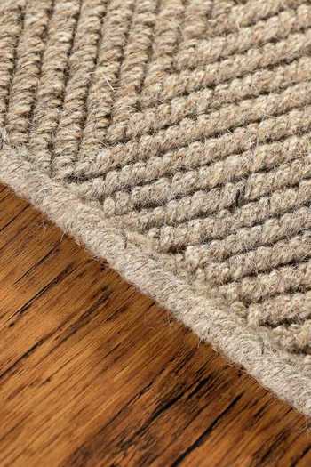 Buy_Kaleen India_Beige 85% Wool And 15% Jute Handwoven Stripe Pattern Mood Rectangle Solid Rug_Online_at_Aza_Fashions