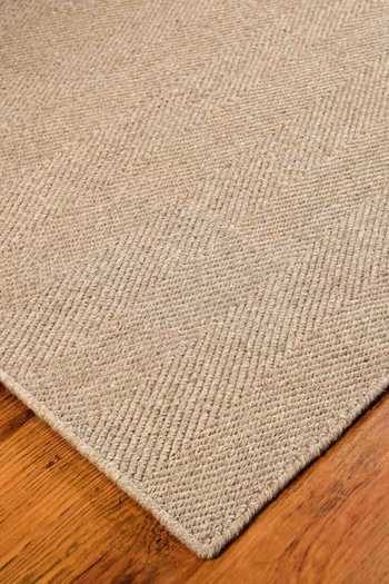 Shop_Kaleen India_Beige 85% Wool And 15% Jute Handwoven Stripe Pattern Mood Rectangle Solid Rug_Online_at_Aza_Fashions
