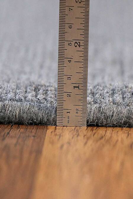 Shop_Kaleen India_Grey 100% Wool Handwoven Stripe Pattern Mood Oval Rug