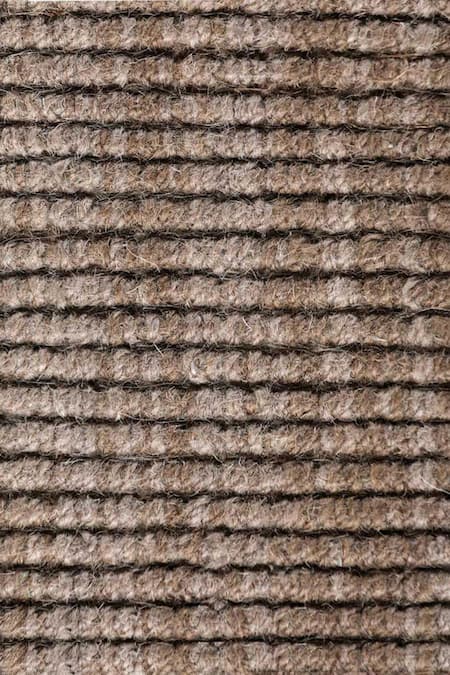 Shop_Kaleen India_Brown 60% Wool And 40% Jute Hand Woven Mocha Square Shaped Rug