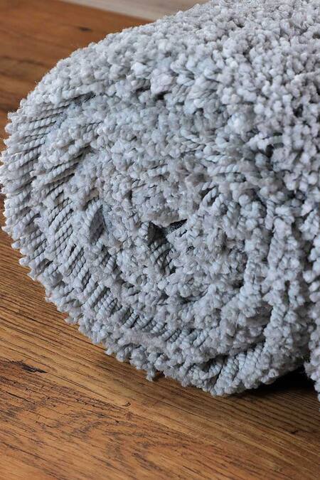 Kaleen India_Grey 100% Polyester Hand Tufted Daisy Octagon Shaped Rug_Online_at_Aza_Fashions