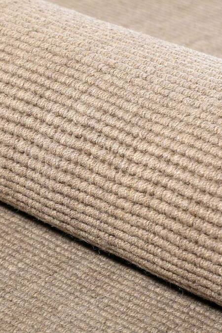 Shop_Kaleen India_Cream 60% Wool And 40% Jute Hand Woven Sandstone Rectangle Shaped Rug_Online_at_Aza_Fashions