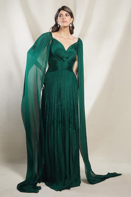 Luxurious Arabic Emerald Green Green Mermaid Prom Dress With Sequined Lace,  Off Shoulder Design, Long Sleeves, Ruffles, Tiered Organza, And Sequins  Perfect For Formal Parties And Evening Events In 2023 From Haiyan4419,