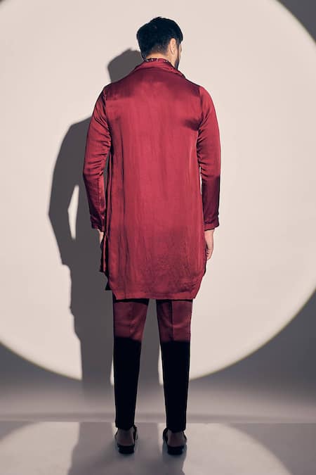 Kaaj Button X AZA Cutdana Embroidered Placement Kurta Pant Set 