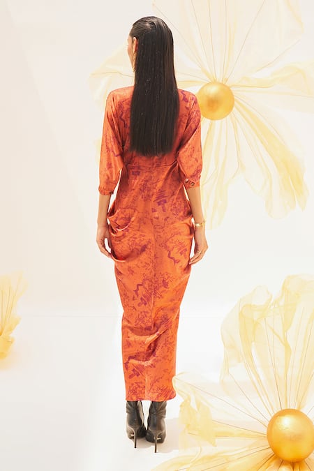 House Of Fett Sakura Asymmetric Gown 