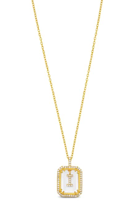 Mnsh Gold Plated Personalised Letter I Pendant Necklace Online at Aza Fashions Mnsh_Gold Plated Personalised Letter I Pendant Necklace _Online_at_Aza_Fashions