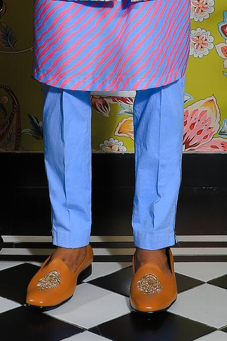 Buy Yajy By Aditya Jain Blue Silk, Cotton Embroidery Floral Printed Bundi And Kurta Set Online at Aza Fashions Buy_Yajy By Aditya Jain_Blue Silk, Cotton Embroidery Floral Printed Bundi And Kurta Set _Online_at_Aza_Fashions