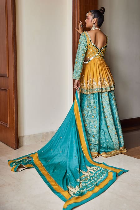 The Royaleum Triya Bandhani Print Lehenga Set 