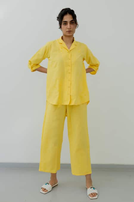 Silai Studio High Low Shirt & Pant Set 