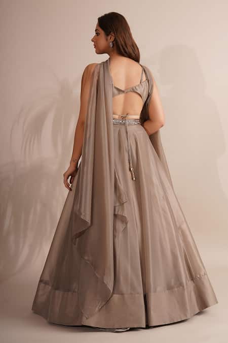 Chaashni By Maansi And Ketan Sequin Waistband Embroidered Lehenga Set 