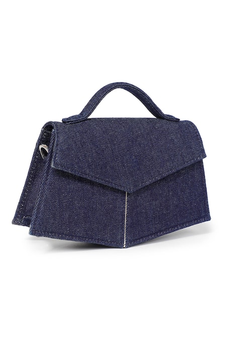 Adisee Kendal Denim Structured Crossbody Bag 