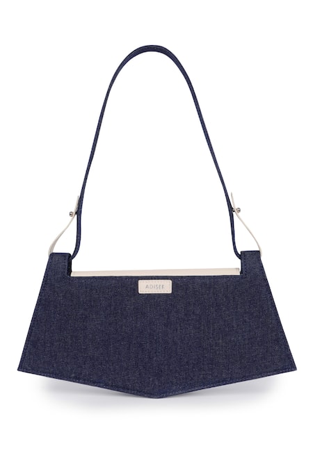 Adisee Alyssa Denim Structured Baguette 