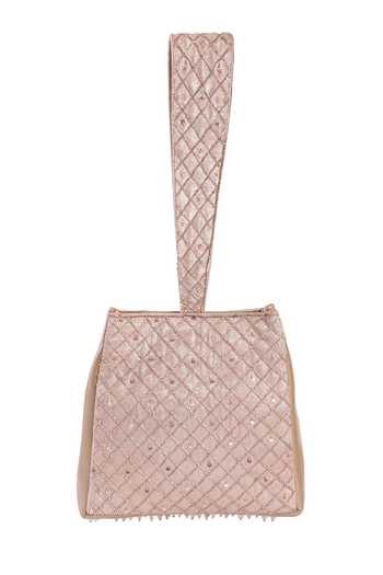 Buy_Fuchsia by aashaka mehta_Pink Beads, Sequins, Zari Crystal Cascade Embroidered Clutch _Online_at_Aza_Fashions