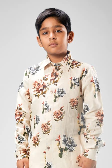 Flower shirt for discount boys