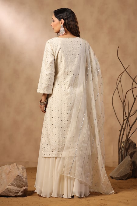 Palak Khandelwal Sequin Embroidered Silk Kurta Sharara Set 