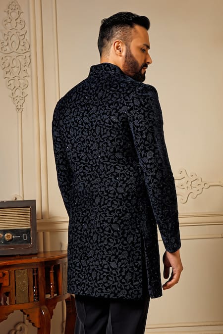 Vanshik Blossom Embroidered Bandhgala Set 