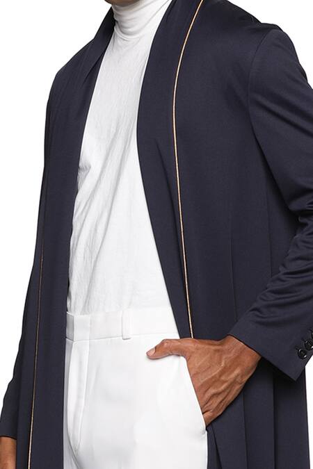 Shop Paresh Lamba Signatures Blue Lycra Solid Shrug Online at Aza Fashions Shop_Paresh Lamba Signatures_Blue Lycra Solid Shrug _Online_at_Aza_Fashions