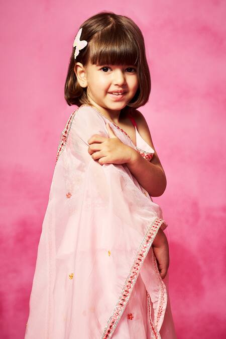 Buy Neha Gursahani Pink Organza Embroidery Velvet Patchwork Lehenga Set Online at Aza Fashions Buy_Neha Gursahani_Pink Organza Embroidery Velvet Patchwork Lehenga Set _Online_at_Aza_Fashions