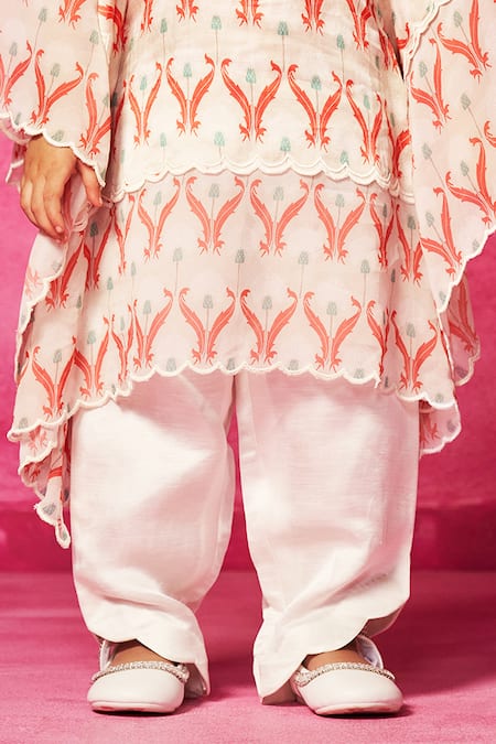 Buy Neha Gursahani White Satin, Linen, Cotton Mughal Print Kaftan Kurta And Pant Set Online at Aza Fashions Buy_Neha Gursahani_White Satin, Linen, Cotton Mughal Print Kaftan Kurta And Pant Set _Online_at_Aza_Fashions