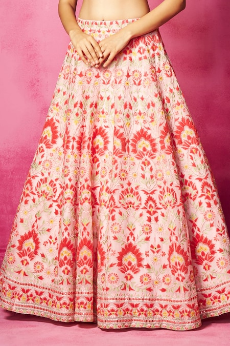 Pretty Pink Cotton Shibori Print Festive Wear Lehenga Choli with Shrug |  Lehenga choli, Cotton lehenga, Designer lehenga choli