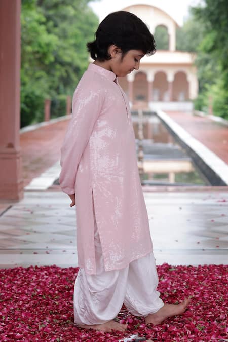 Panchhi By Kanupriya Tibrewala Sequin Embellished Kurta With Dhoti Pant 